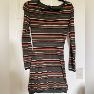Striped sweater dress or top super cute for fall